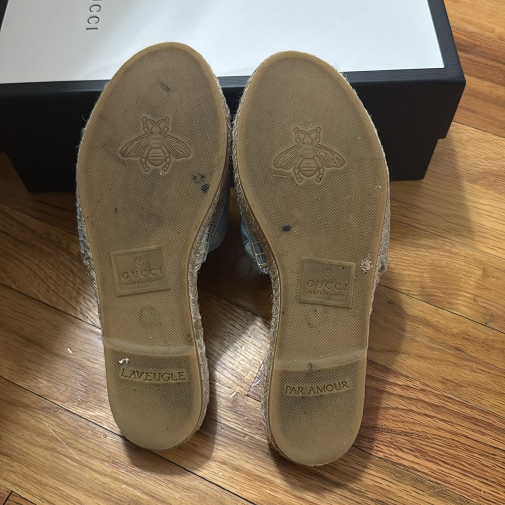 Beautiful pastel Gucci espadrille sandals authentic - Picture 3 of 5